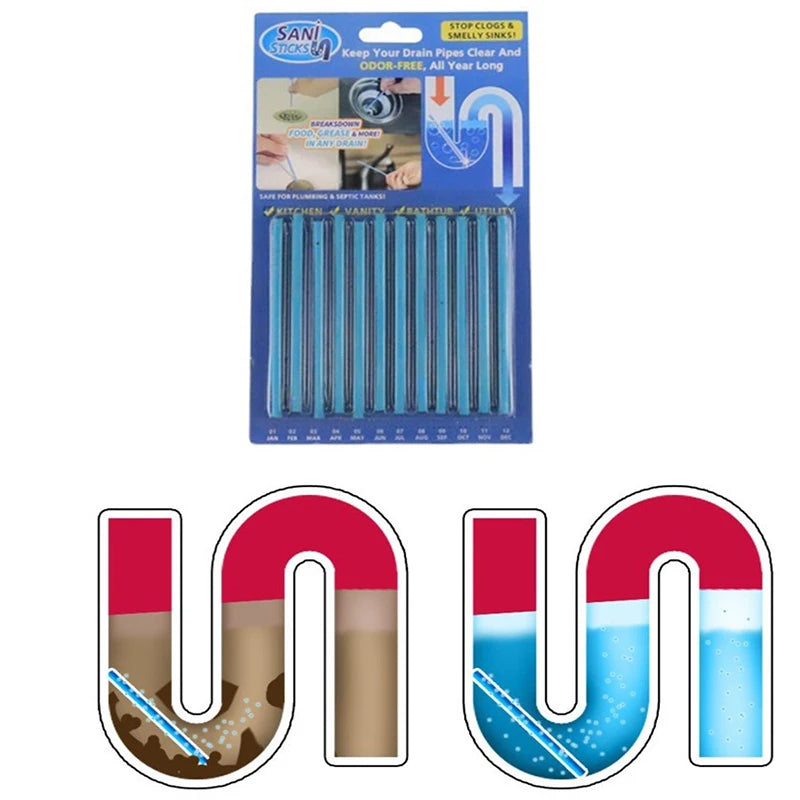 Bâtons de Décontamination Sani-Sticks pour un Drainage sans Tracas